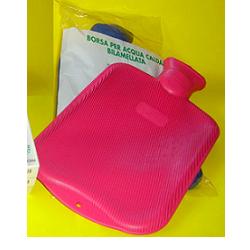 Borsa acqua calda colore rosso con lamelle 26 x 19,5 cm - Farmacia Spargoli  Mario