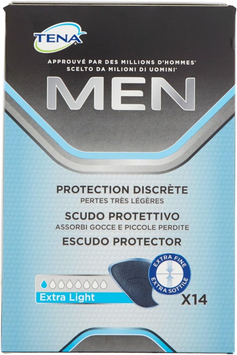 TENA MEN PROTEZIONE ASSORBENTE PER UOMO LEVEL 3 CONFEZIONE DA 8 PEZZI  ASSORBENTI 7322540560602