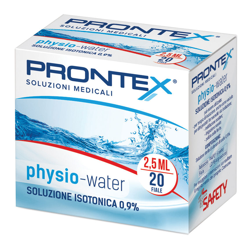 SOLUZIONE FISIOLOGICA PRONTEX PHYSIO ISOTONIC 20 FIALE DA 5 ML