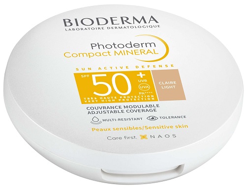 Bioderma Photoderm Compact Mineral Claire SPF50+ Fondotinta Compatto 10 g