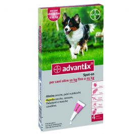 Advantix Bayer 4 pipette per Cani da 0 fino a 4 kg - Antiparassitario 0-4 kg