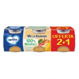 Mellin Omogeneizzato alla Banana 3 pezzi da 100 g