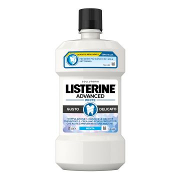 Listerine Advanced White Collutorio Gusto Delicato 500 ml