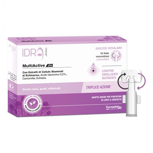 Vendita Online Gocce oculari lenitive sterilens idra multiactive plus 10  fiale monodose richiudibili da 0,5 ml