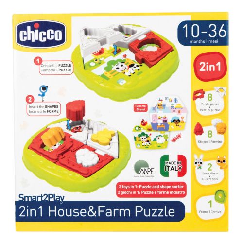 Chicco Cubo Incastra e Martella 2 in 1, Gioco Fo…