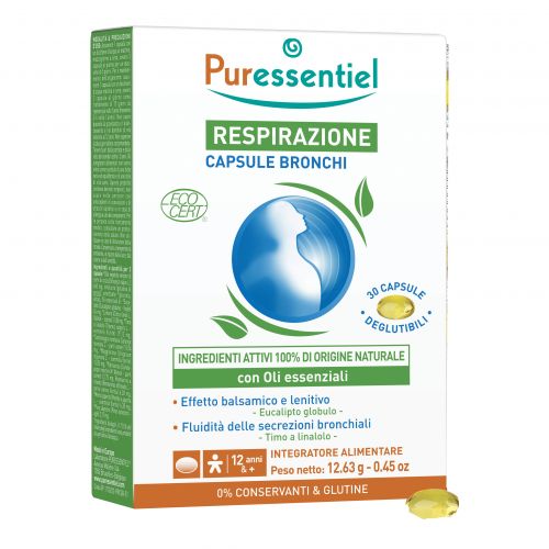 PURESSENTIEL RESPIRAZIONE BIO 9 OLI ESSENZIALI 30 CAPSULE