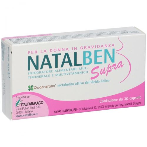 Natalben Supra Integratore per Donna in Gravidanza 90 Capsule Molli -  TuttoFarma