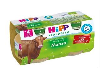 Hipp bio omog manzo 80g 2pz