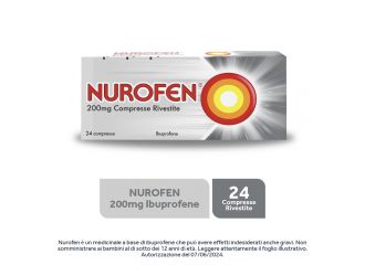 Nurofen 200 mg Ibuprofene Antidolorifico 24 Compresse Rivestite