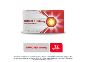 Nurofen 400 mg Ibuprofene Antidolorifico 12 Compresse Rivestite