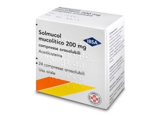 Solmucol mucolitico 100 mg compresse orosolubili  solmucol mucolitico 200 mg compresse orosolubili  acetilcisteina