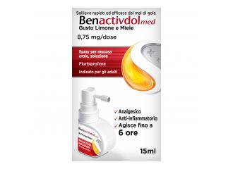 Benactivdolmed 8,75 mg/dose spray per mucosa orale, soluzione