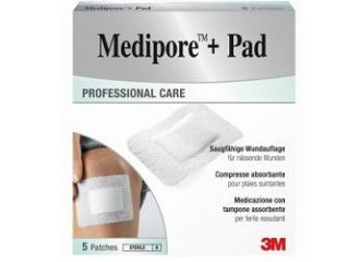 Medipore+pad med.10x15cm 5pz