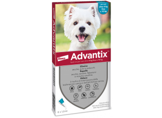 Advantix spot on*soluz 6 pipette 1 ml 100 mg + 500 mg cani da 4 a 10 kg