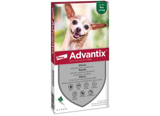 Advantix spot on Soluzione 6 pipette 0,4 ml 40 mg + 200 mg cani fino a 4 kg