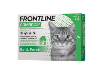 Frontline Combo Soluzione Spot-On Gatti 3 Pipette Monodose