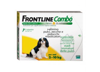 Frontline Combo Soluzione Spot-On Cani Taglia Piccola 2-10 kg 3 Pipette Monodose