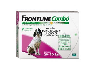 Frontline Combo Soluzione Spot-On Cani Taglia Grande 20-40 kg 3 Pipette Monodose