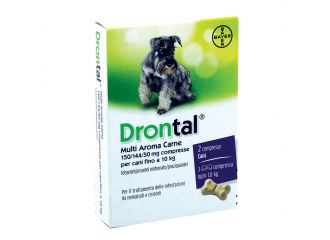 Drontal Multi Aroma Carne Per Cani Fino a 10 Kg 2 Compresse