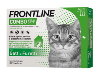 Frontline combo 3pip gatti/fur