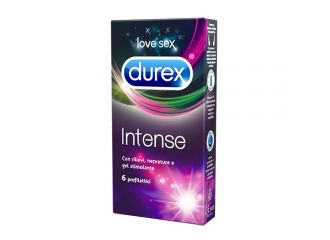 Durex Intense Preservativi Con Rilievi e Nervature Stimolanti 6 Pezzi