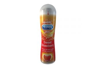 Durex Play Pleasure Gel Sweet Strawberry Lubrificante Intimo Gusto Fragola 50ml