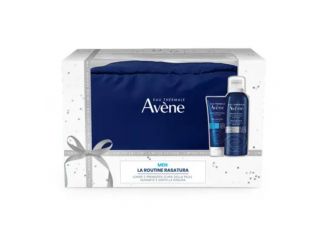 Avène Men Cofanetto Rasatura Balsamo Dopobarba 75 ml + Schiuma Da Barba 200 ml + Pochette