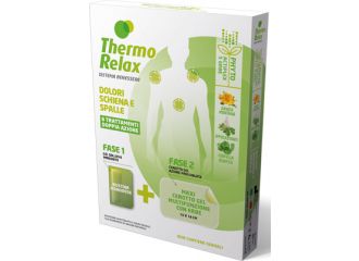 Thermorelax phyto gel dolori schiena e spalle fase 1 gel sollievo immediato e fase 2 maxi cerotto gel multifunzionale con erbe 6 pezzi