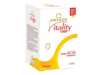 Omegor Vitality 1000 Integratore Omega3 EPA DHA 90 Capsule Molli