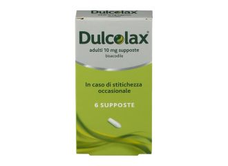 Dulcolax Supposte Adulti per Stitichezza Occasionale 6 Supposte da 10 mg