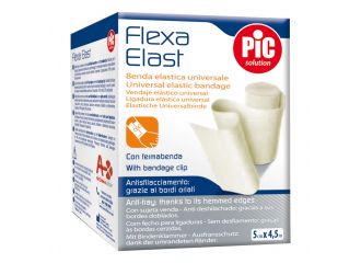 Pic Flexa Elast Benda Elastica Bianca Fermabenda 5 cm x 4,5 m