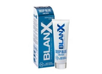 Blanx deep blue dentifricio sbiancante non abrasivo 75 ml