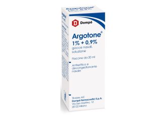 Argotone Gocce Nasali 1%+0,9% Efedrina / Argento Vitellinato Antisettico 20 ml