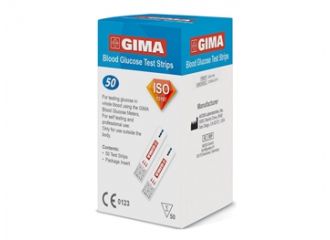 Strisce glicemia per glucometro bluetooth gima 50 pezzi