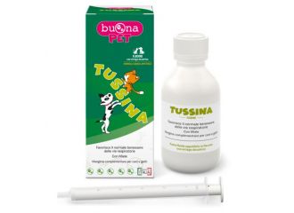 Tussina flacone mangime complementare cani gatti con siringa dosatrice forma liquida 100 g buonapet