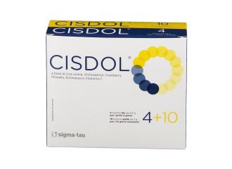 Cisdol Integratore Vie Urinarie 4 Bustine Blu + 10 Bustine Gialle