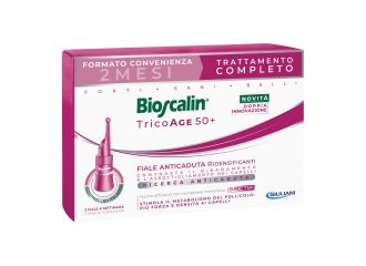 Bioscalin Tricoage 50+ Fiale Anticaduta Donna 2 Mesi di Trattamento 16 Fiale