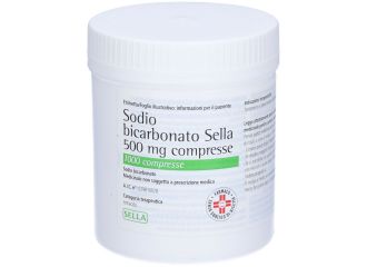 Sodio Bicarbonato Sella 500 mg 1000 Compresse