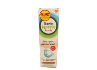 Rinazina Aquamarina Family Spray Nasale Isotonico Con Acqua di Mare 0+ Mesi 100 ml
