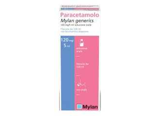 Paracetamolo Mylan 120 mg/5 ml Sciroppo Soluzione Orale Flacone 120 ml