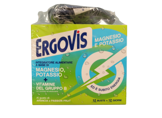 Ergovis Integratore Di Magnesio Potassio Vitamine 12 Buste