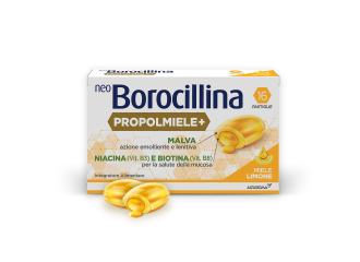 Neoborocillina Propolmiele + Miele/Limone 16 Pastiglie