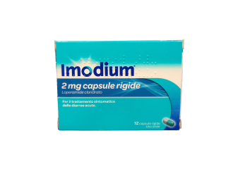 Imodium 2 mg Loperamide Cloridrato 12 Capsule rigide