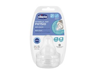 Chicco Tettarella Perfect5 In Silicone Flusso Medio +2 Mesi 2 Pezzi