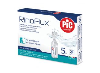 Pic Rinoflux Soluzione Fisiologica Isotonica per Aerosolterapia 20 Flaconcini 5 ml