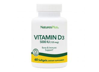 Nature's Plus Vitamina D3 5000 UI Integratore 60 Capsule