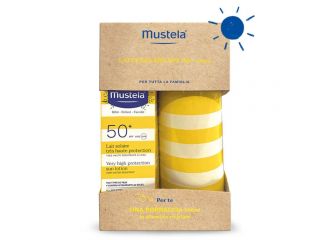 Mustela Kit Latte Solare SPF50+ per Bambini 100 ml + Borraccia