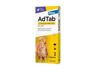 Adtab Per Gatti Da 0,5 A 2kg 3 Compresse Masticabili 12mg