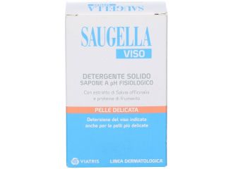 Saugella Viso Detergente Solido pH Fisiologico Sapone Pelle Sensibile 100 g