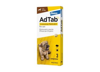 Adtab Per Cani Da 1,3 A 2,5kg 3 Compresse Masticabili 56mg